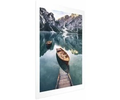 Artgeist Plakatas - Boats in the Dolomites