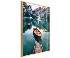 Artgeist Plakatas - Boats in the Dolomites