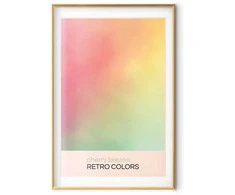 Artgeist Plakatas - Cherry Breeze - Pastel Gradient in Soft, Retro Colors
