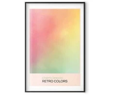 Artgeist Plakatas - Cherry Breeze - Pastel Gradient in Soft, Retro Colors