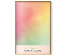 Artgeist Plakatas - Cherry Breeze - Pastel Gradient in Soft, Retro Colors