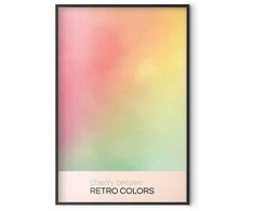 Artgeist Plakatas - Cherry Breeze - Pastel Gradient in Soft, Retro Colors