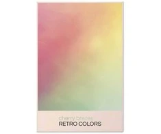 Artgeist Plakatas - Cherry Breeze - Pastel Gradient in Soft, Retro Colors