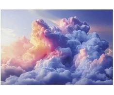 Artgeist Plakatas - Clouds Like Painted: Artistic Dawn Brushes Painting the Sky