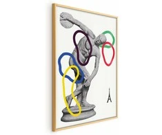 Artgeist Plakatas - Collage Graphic - Discus Thrower - Sculpture