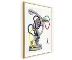 Artgeist Plakatas - Collage Graphic - Discus Thrower - Sculpture