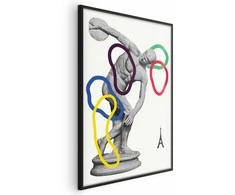 Artgeist Plakatas - Collage Graphic - Discus Thrower - Sculpture