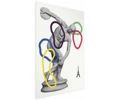 Artgeist Plakatas - Collage Graphic - Discus Thrower - Sculpture