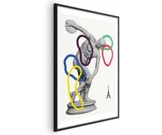 Artgeist Plakatas - Collage Graphic - Discus Thrower - Sculpture