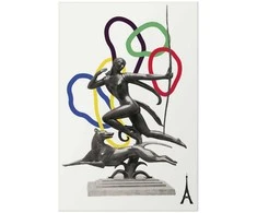 Artgeist Plakatas - Collage Graphic - Woman Shooting a Bow