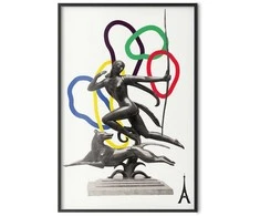 Artgeist Plakatas - Collage Graphic - Woman Shooting a Bow