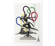 Artgeist Plakatas - Collage Graphic - Woman Shooting a Bow