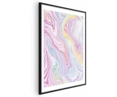 Artgeist Plakatas - Colorful Dream - abstract shapes in pastel shades