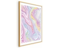 Artgeist Plakatas - Colorful Dream - abstract shapes in pastel shades