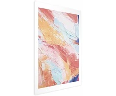Artgeist Plakatas - Colorful Harmony - dynamic color transitions in pastel tones
