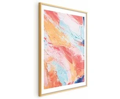 Artgeist Plakatas - Colorful Harmony - dynamic color transitions in pastel tones