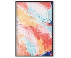 Artgeist Plakatas - Colorful Harmony - dynamic color transitions in pastel tones