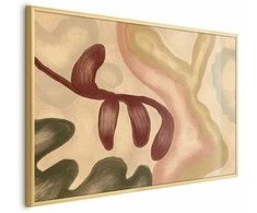 Artgeist Plakatas - Colorful Shapes - worn figures in lime wash technique