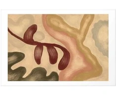 Artgeist Plakatas - Colorful Shapes - worn figures in lime wash technique