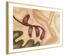 Artgeist Plakatas - Colorful Shapes - worn figures in lime wash technique