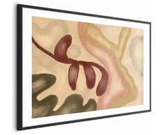Artgeist Plakatas - Colorful Shapes - worn figures in lime wash technique