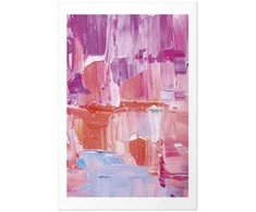 Artgeist Plakatas - Colorful Strokes - intense shades of pink and violetinė on canvas