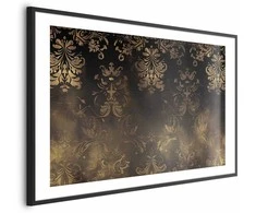 Artgeist Plakatas - Dark Baroque Patterns with Golden Accents