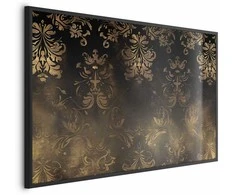 Artgeist Plakatas - Dark Baroque Patterns with Golden Accents