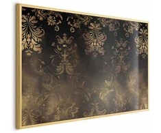 Artgeist Plakatas - Dark Baroque Patterns with Golden Accents