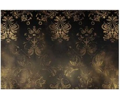Artgeist Plakatas - Dark Baroque Patterns with Golden Accents
