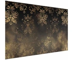 Artgeist Plakatas - Dark Baroque Patterns with Golden Accents
