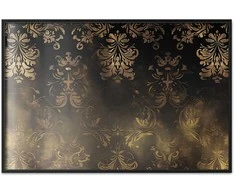 Artgeist Plakatas - Dark Baroque Patterns with Golden Accents