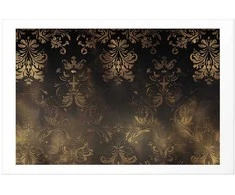 Artgeist Plakatas - Dark Baroque Patterns with Golden Accents