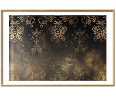Artgeist Plakatas - Dark Baroque Patterns with Golden Accents