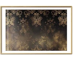 Artgeist Plakatas - Dark Baroque Patterns with Golden Accents