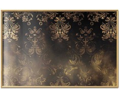 Artgeist Plakatas - Dark Baroque Patterns with Golden Accents
