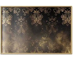 Artgeist Plakatas - Dark Baroque Patterns with Golden Accents