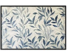 Artgeist Plakatas - Delicate Botanical Motif with Mėlyna Leaves