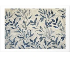 Artgeist Plakatas - Delicate Botanical Motif with Mėlyna Leaves