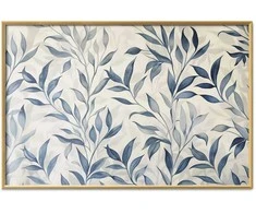 Artgeist Plakatas - Delicate Botanical Motif with Mėlyna Leaves