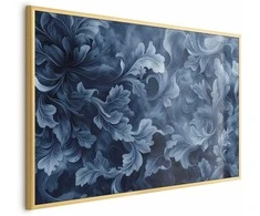 Artgeist Plakatas - Dense, Dark Mėlyna Abstract Ornaments