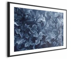Artgeist Plakatas - Dense, Dark Mėlyna Abstract Ornaments
