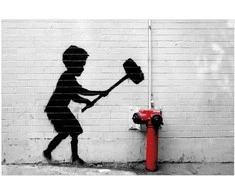 Artgeist Plakatas - Destroy the Fire Hydrant