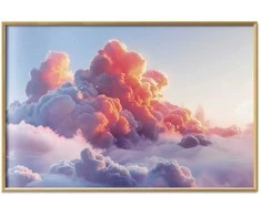 Artgeist Plakatas - Dusk Spectacle: Clouds in Shades of Rožinė and Violetinė