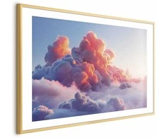 Artgeist Plakatas - Dusk Spectacle: Clouds in Shades of Rožinė and Violetinė