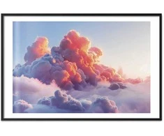 Artgeist Plakatas - Dusk Spectacle: Clouds in Shades of Rožinė and Violetinė