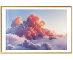Artgeist Plakatas - Dusk Spectacle: Clouds in Shades of Rožinė and Violetinė