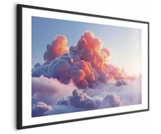 Artgeist Plakatas - Dusk Spectacle: Clouds in Shades of Rožinė and Violetinė