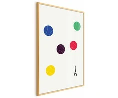 Artgeist Plakatas - Eiffel Tower and Colorful Tennis Balls