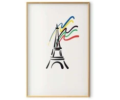 Artgeist Plakatas - Eiffel Tower and Colors